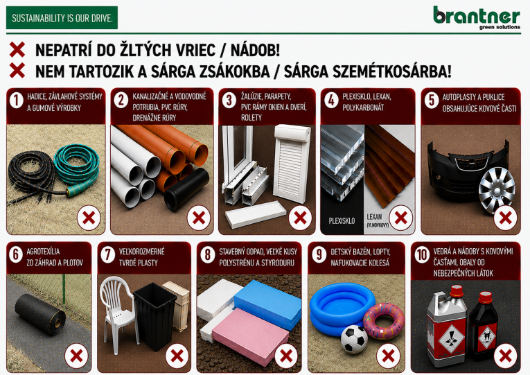 Informačný leták – triedený zber plastov
